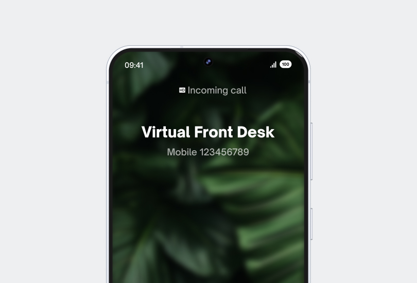 Get calls on iPhone/iPad or Android Devices | virtual front desk